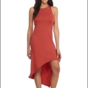 NWOT high low orange dress.